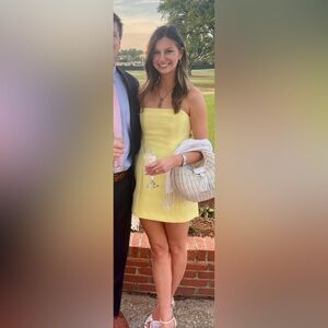 ALC Elsie dress in yellow. Size 6 worn once for a few hours.